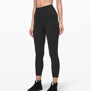 FUC Lululemon Align Pant II 25" | Sz 8 | Black | has wear throughout, old style